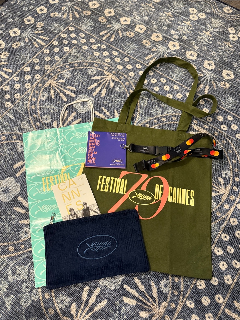 Cannes Film Festival 79 Bundle Tote, Pouch, Lanyard Holder, Agenda
